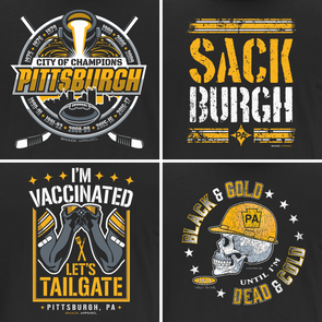 Smack Apparel Shirts for Pittsburgh Football Fans