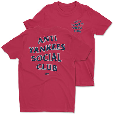 Anti Yankees Social Club T-Shirt for Boston Baseball Fans (SM-5XL)