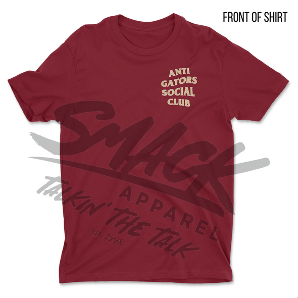Anti Gators Social Club T-Shirt for Florida State College Football Fans (SM-5XL)