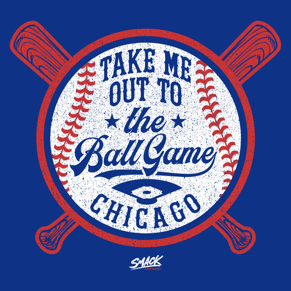 Take Me Out To the Ball Game Baby Apparel for Chicago Baseball Fans (NB-7T)