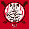 Take Me Out To the Ball Game Baby Apparel for Cincinnati Baseball Fans (NB-7T)