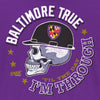 Skull T-Shirt for Baltimore Football Fans