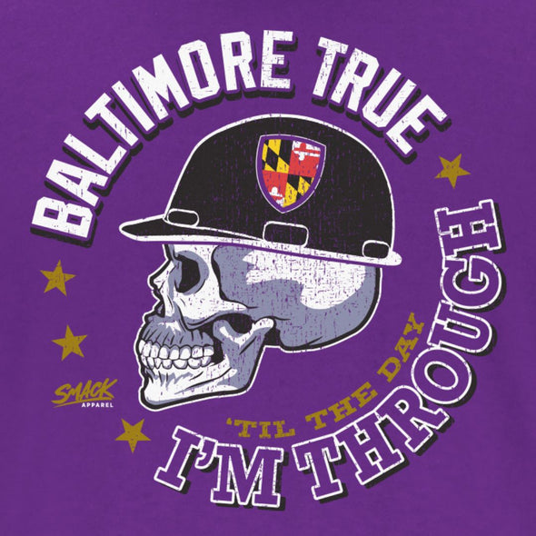 Skull T-Shirt for Baltimore Football Fans