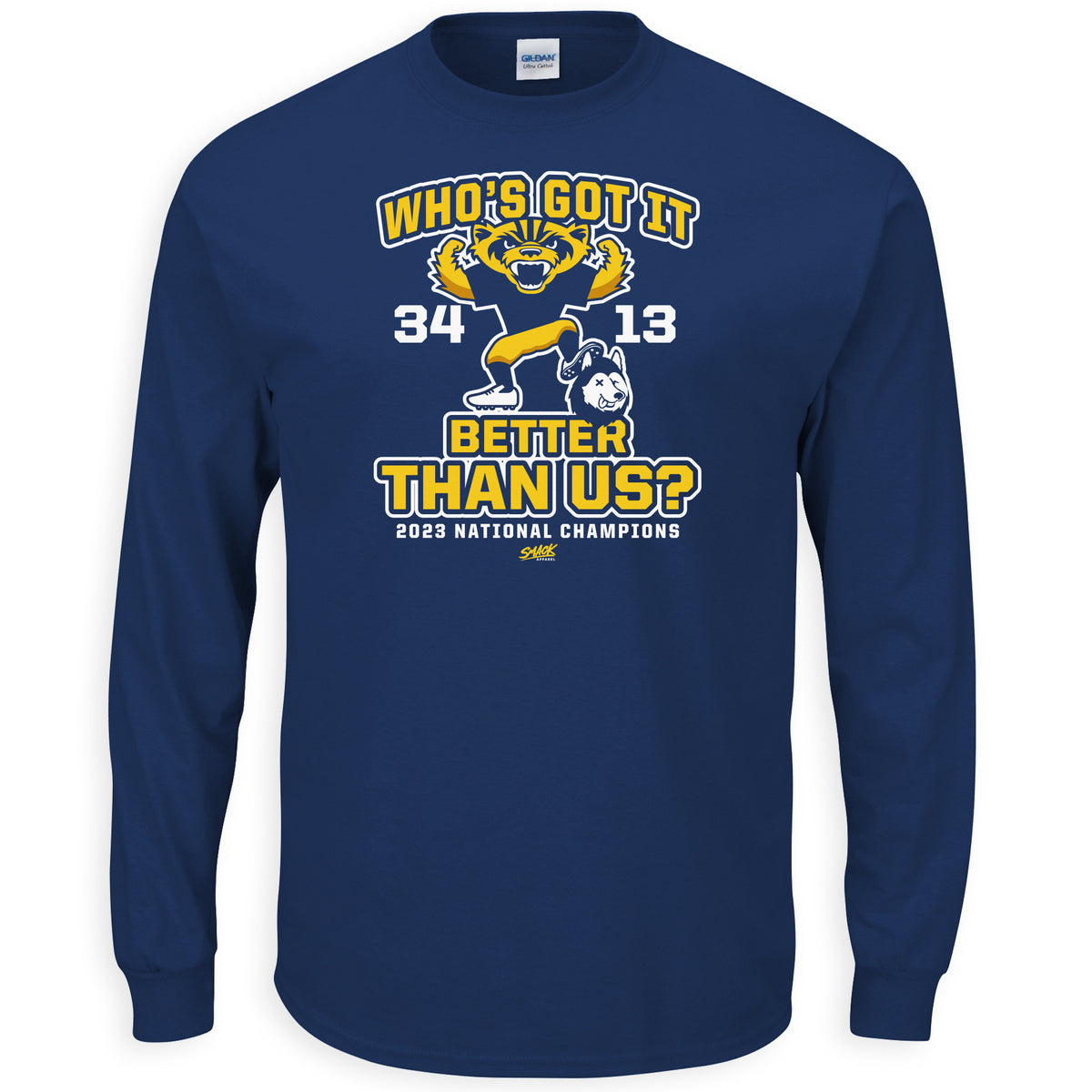 Who's Got It Better Than Us?! (Score Shirt) T-Shirt for Michigan