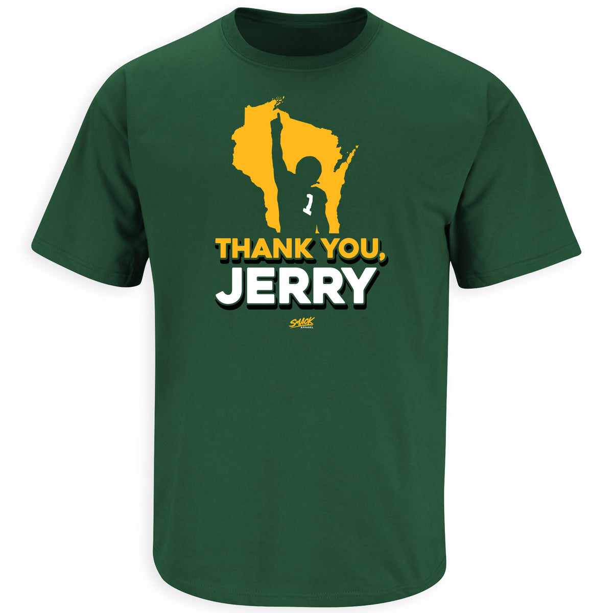Thank You, Jerry T-Shirt for Green Bay Football Fans (SM-5XL