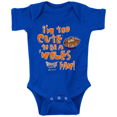 Florida Gators Fans. Too Cute Blue Onesie (NB-18M) & Toddler Tee (2T-4T)