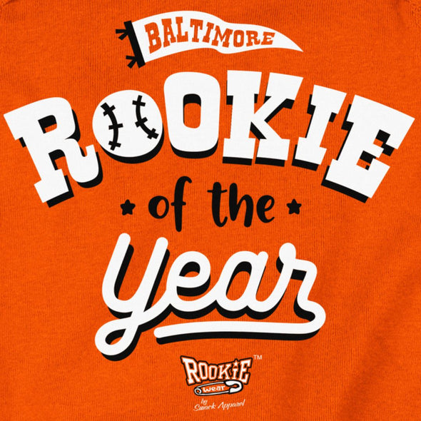 Rookie of the Year | Baltimore Pro Baseball Baby Bodysuits or Toddler Tees