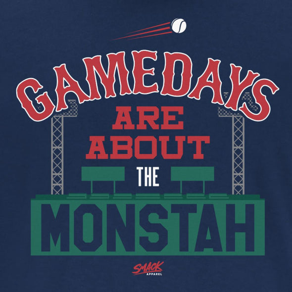 Gamedays Are About the Monstah T-Shirt for Boston Baseball Fans (SM-5XL)