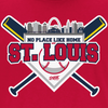 No Place Like Home T-Shirt for St. Louis Baseball Fans