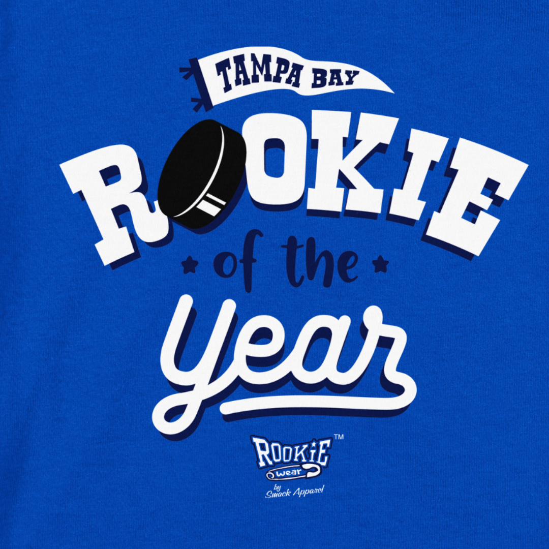 Rookie of the Year Tampa Bay Hockey Baby Bodysuits or Toddler Tees