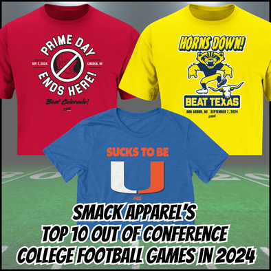 Smack Apparel’s Top 10 Out of Conference College Football Games in 2024