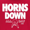 Horns Down All Day T-Shirt for Ohio State College Fans (SM-5XL)