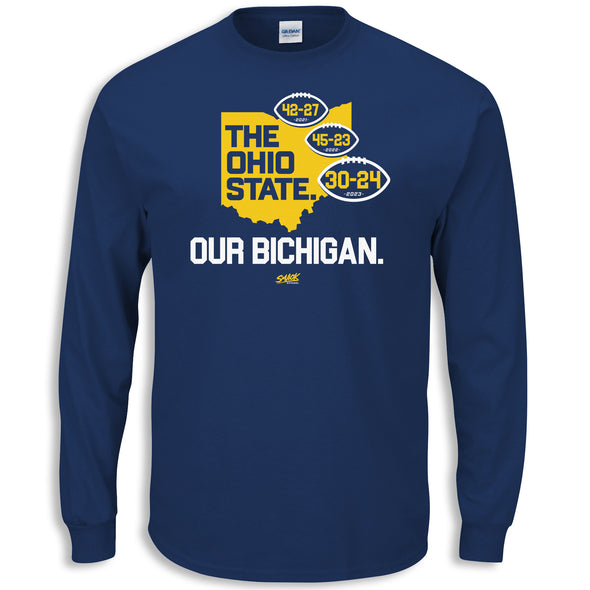 Our Bichigan (Anti-OSU) Score Shirt for Michigan College Fans