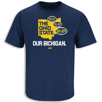 Our Bichigan (Anti-OSU) Score Shirt for Michigan College Fans