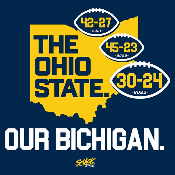 Our Bichigan (Anti-OSU) Score Shirt for Michigan College Fans