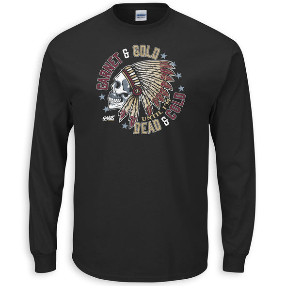 Florida State Football Fans. Garnet and Gold Till I'm Dead and Cold Black T-Shirt (Sm-5X)