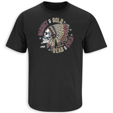 Florida State Football Fans. Garnet and Gold Till I'm Dead and Cold Black T-Shirt (Sm-5X)