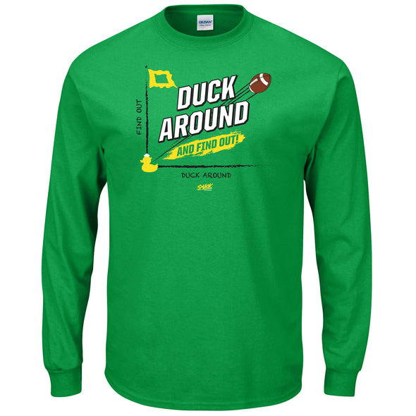 Duck Around and Find Out T-Shirt for Oregon College Fans (SM-5XL)