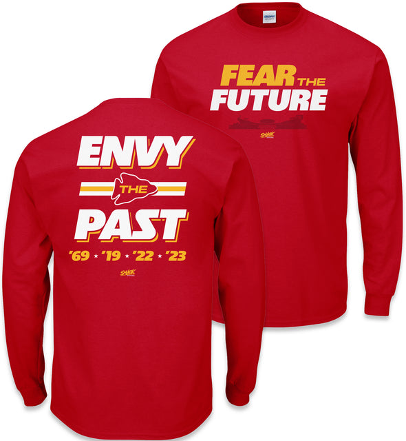 Fear the Future. Envy the Past T-Shirt for Kansas City Football Fans (SM-5XL)