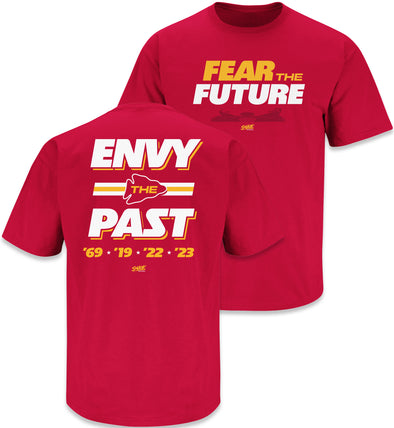 Fear the Future. Envy the Past T-Shirt for Kansas City Football Fans (SM-5XL)