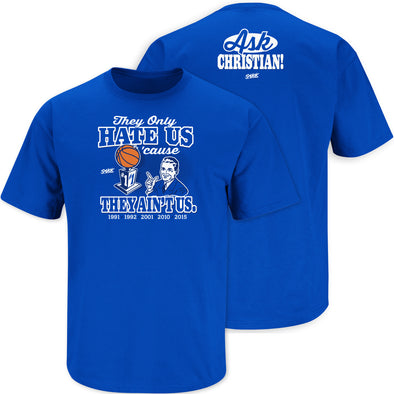 They Hate Us Cause They Ain't Us Shirt | Duke Basketball Fan Apparel