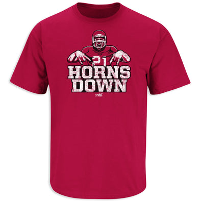 Horns Down (Anti-Texas) T-Shirt for Arkansas Football Fans