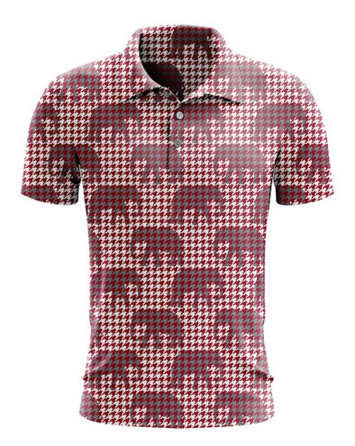 Elephants and Houndstooth Polo for Alabama Fans