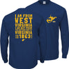 West Virginia Football Fans. I'm from West Virginia. Navy T Shirt