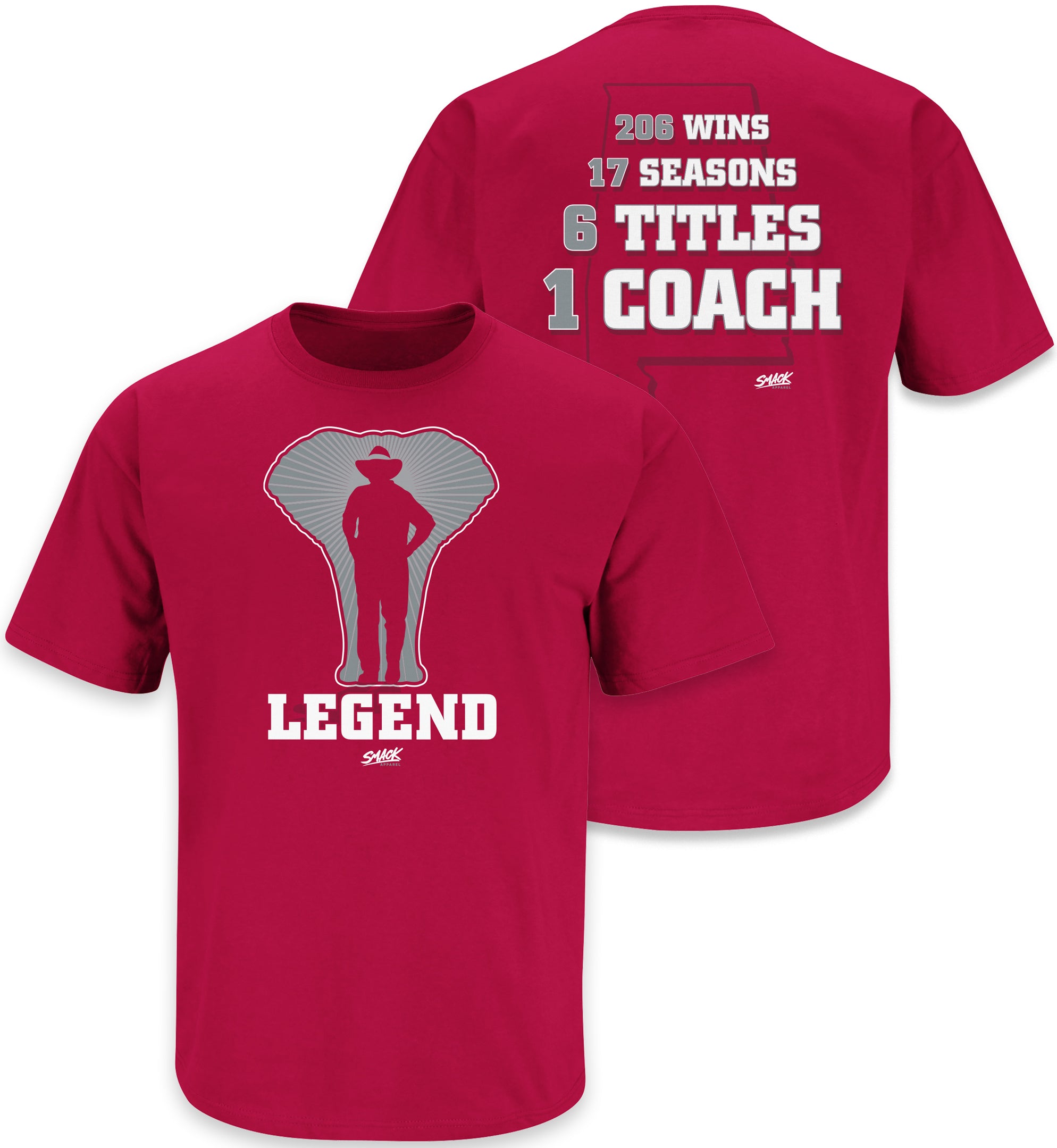 LEGEND T-Shirt for Alabama College Fans (SM-5XL) – Smack Apparel