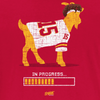 G.O.A.T. In Progress Ladies T-Shirt (GOAT) for Kansas City Football Fans