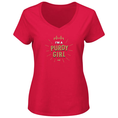 san francisco-football-pgirl-ladies v-neck
