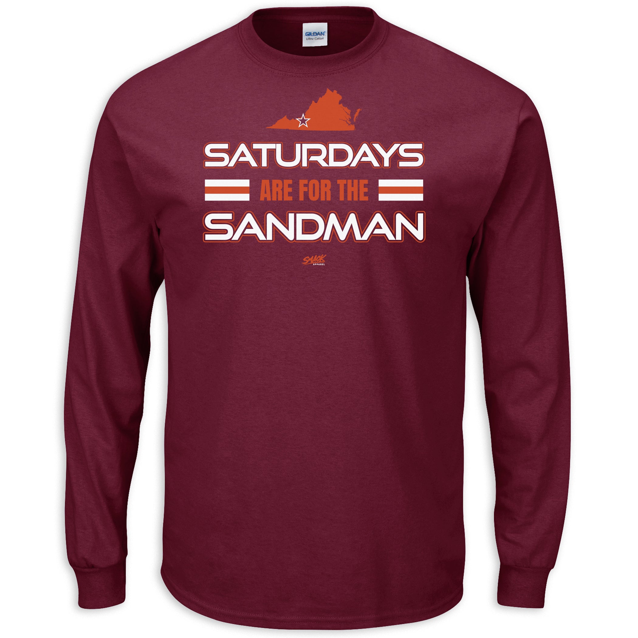Saturdays are for the Sandman T-Shirt for Virginia Tech College Fans