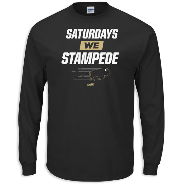 Saturdays We Stampede T-Shirt for Colorado College Football Fans (SM-5XL)