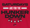 Saturdays Are For the  Hunker Down T-Shirt for Georgia Football Fans