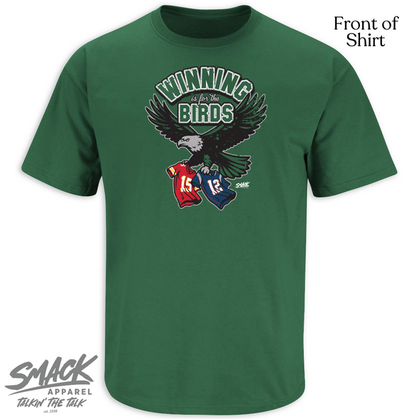 Winning Is For The Birds T-Shirt for Philadelphia Football Fans (SM-5XL)