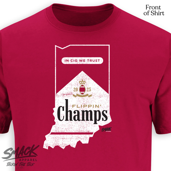 Flippin' Champs T-Shirt for Indiana College Football Fans (SM-5XL)