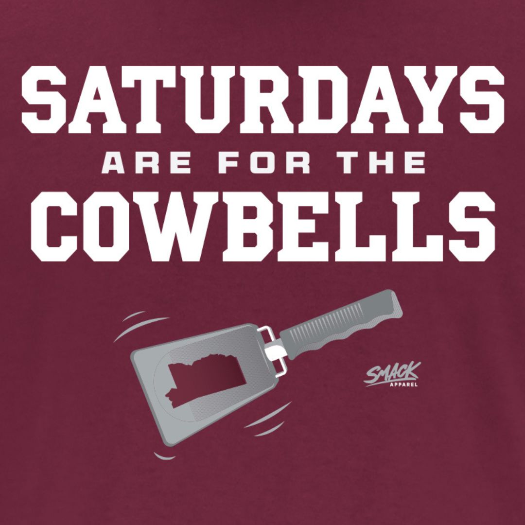 Saturdays Are For The Cowbells T-Shirt for Mississippi State Fans