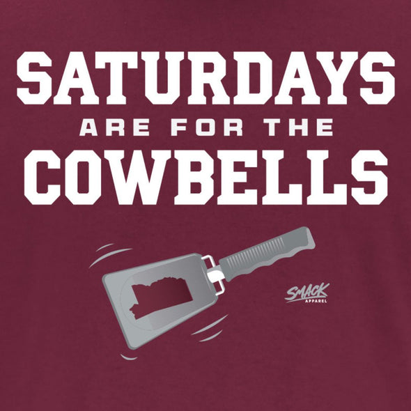 Saturdays Are For The Cowbells T-Shirt for Mississippi State Fans