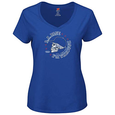 Los Angeles Baseball Fans Unlicensed Ladies Apparel | LA Blue 'Til the Day I'm Through Ladies Shirt