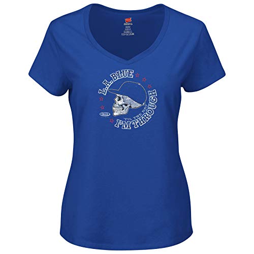 Los Angeles Baseball Fans Unlicensed Ladies Apparel | LA Blue 'Til the Day I'm Through Ladies Shirt