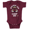 Unlicensed Florida State College Sports Baby Bodysuits or Toddler Tees | Drink Up Chop On!