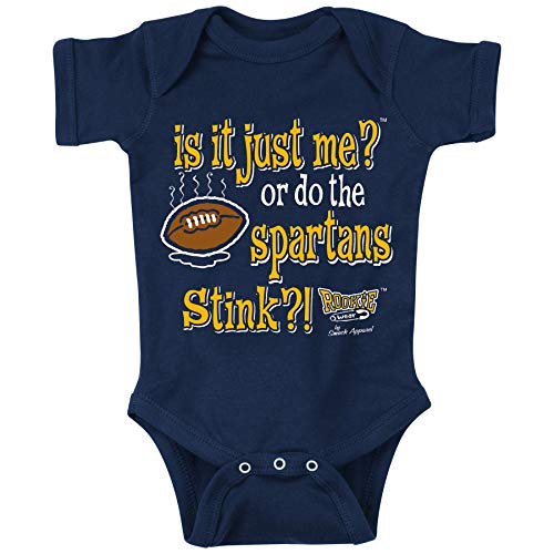Unlicensed Michigan College Sports Baby Bodysuits or Toddler Tees | Do the Spartans or Buckeyes Stink?!