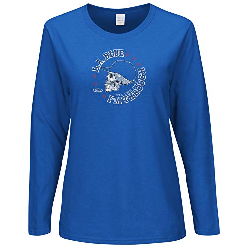 Los Angeles Baseball Fans Unlicensed Ladies Apparel | LA Blue 'Til the Day I'm Through Ladies Shirt