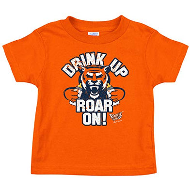 Rookie Wear by Auburn Football Fans. Drink Up Roar On! Orange Onesie (NB-18M) or Toddler Tee (2T-4T)