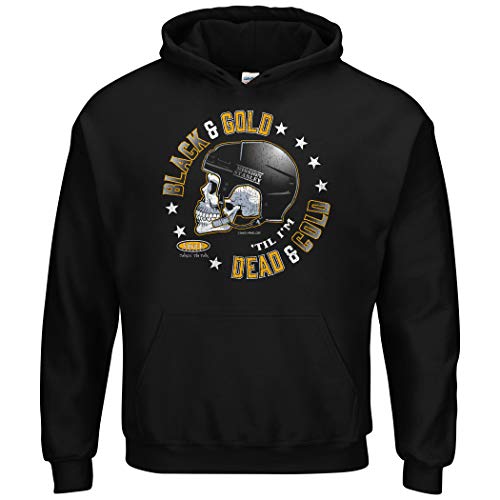 Boston Hockey Fans. Black & Gold Until I'm Dead and Cold Shirt or Hoodie