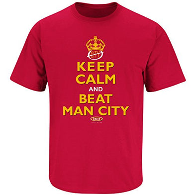 Keep Calm and Beat Man City Shirt for Manchester United Fans