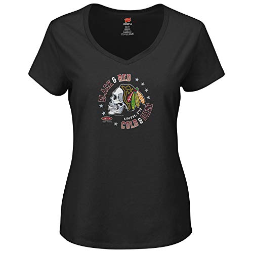 Black & Red 'Til I'm Cold & Dead | Chicago Pro Hockey Fan Apparel