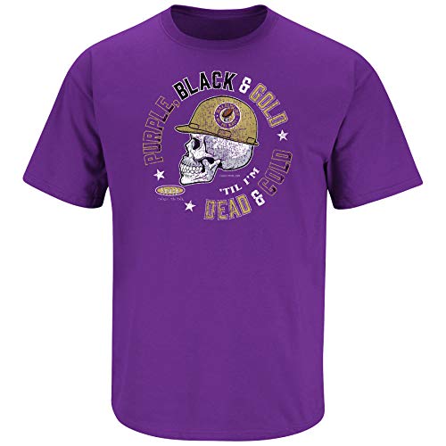 Purple, Black, and Gold Til I'm Dead and Cold Shirt | Baltimore Football Fans