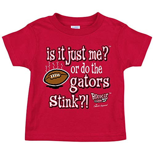 Rookie Wear by Georgia Football Fans. is it Just Me or do The Gators Stink!? Red Onesie (NB-18M) or Toddler Tee (2T-3T)