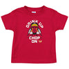 Kansas City Football Fans. Drink Up Chop On! Baby Onesie or Toddler T-Shirt